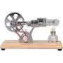 Stirling Engine Model Kit, Simple to Operate Stainless Steel Smoother Operation Zinc Alloy Multi Purpose Stirling Engine Motor Toy