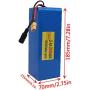 Wnicek 36V 30Ah 10S 8P E-Bike Battery Waterproof PVC Battery Pack Lithium-Ion Electric Scooters Battery Fits for 200W 350W 500W 750W Electric Bike Motor with BMS + Charger