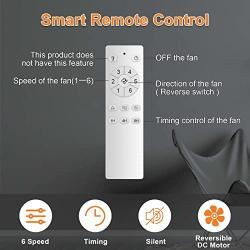 Black Ceiling Fan, Outdoor Ceiling Fan with Remote Control, 3 Blade Ceiling Fan No Light, 6 Speed Reversible DC Motor, For Patios Living Room Bedroom Farmhouse (60 inch ceiling fan black)
