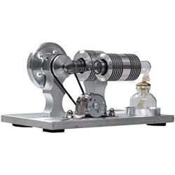 Oligemok Hot Air Stirling Engine Motor Model Educational Toy Generator Steam Engine Physics Experiment Science Toy Model