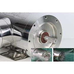 Electric Motor Washdown Stainless Steel 1HP 1800RPM 230/460V 56C TEFC IP69K