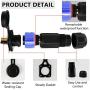 Trolling Motor Plug Receptacle Set,Waterproof Marine Boat DC Power Connector,Waterproof Connector for Motor,Plug for Trolling Motor/ Down Rigger/Fishing Reel,12/24/36/48 Volt Marine Plug
