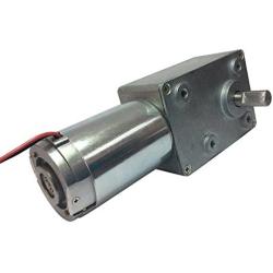 BEMONOC DC 24V High-torque 130kg.cm Worm Gearbox Motor Low Speed 20RPM Out Double Shaft 10mm