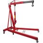 HTTMT- Engine Motor Hoist Cherry Garage Lifting Picker Crane Lift 4000 lb Capacity Red Cherry Picker Jack Engine Hoist With Hook [P/N: ET-CAR-FIX005-2T-RED]