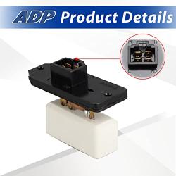 ADP HVAC Blower Motor Fan Resistor Compatible with Dodge & Jeep Vehicles - Ram 1500, 2500, Grand Cherokee, Concorde - Replaces # 973-020, 68004241AA, 5012212AA, 4720278