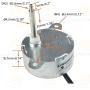 CHANCS TYZ-42 Synchronous Motor TYC40 AC 12V 5r/min CW/CCW Shaft 35mm Gear Motor for Fiber Optic Christmas Ornamen