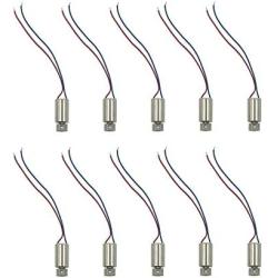 Hxchen DC1.5-3.7V 6mm x 10mm Vibration Motor Miniature Micro Vibration Coreless Motor 11000RPM Small Electric Motors with 2 Wires - (10Pcs)