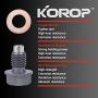 Oil Drain Plug (M12 x 1.75MM) Made of 7075 Aluminum with Neodymium Magnet Fits for Chevy GMC Jeep Buick Cadillac Lincoln Ford Mazda Mercury And More Vehicles