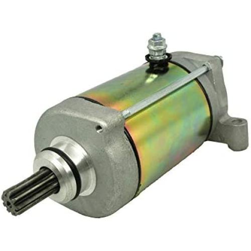 Starter Motor Replacement for Yamaha UTV Rhino 450 660 ATV Grizzly 450 660 Kodiak 400 450 Wolverine 450 with 9 Tooth 12V Starter Motor OE Replace # 4WV-81800-00-00, 4WV-81890-00-00, 5KM-81890-00-00