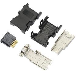 GELRHONR IEEE1394 CN2 Plug Adapters,SM-10P Servo Encoder Connector Molex10PIN Welding Wire Male for 36210-0100PL Motor Encoder - Black