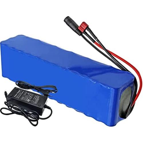 Wnicek 48V 10AH E-Bike Lithium-Ion Battery 10000mAh Electric Bicycle Lithium Battery Pack with 20A BMS and 54.6V 2A Charger Fits for 200W 250W 350W 500W Bike Motors