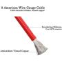 GaiRen Trolling Motor Battery Cable Extension Kit 10 Feet 8AWG Cable Extension 50Amp with Terminals for Fishing Boat Trolling Motor Solar Panel Automotive( Red & Black)