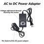 JQDML Reciprocating Linear Actuator 24V Adjustable Stroke 30-80mm 1.18-3.15 inch 120rpm Variable Speed with Remote Control, DC Power Adapter and End Connector
