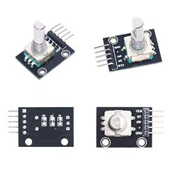 WayinTop 5pcs 360 Degree Rotary Encoder Module KY-040 Brick Sensor Development Board with Push Button for Arduino