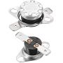 uxcell KSD301 Thermostat 145°C/293°F 10A Normal Closed N.C Adjust Snap Disc Temperature Switch for Microwave,Oven,Coffee Maker 2pcs