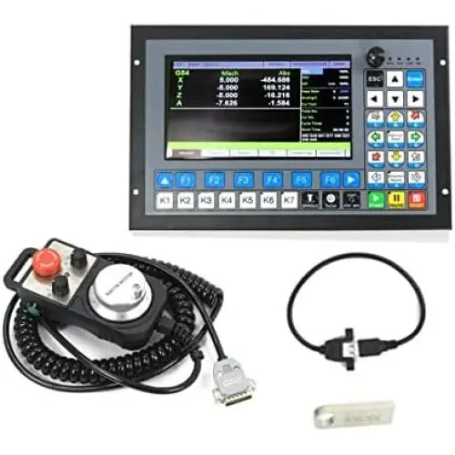 5 Axis DDCS Expert CNC Controller System Offline Standalone Servo Stepper Motor Motion Control 1000KHz PLC for CNC Router Lathe Milling Engraving Machine (5 Axis DDCSE Controller)