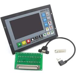 DDCSV3.1 Upgrade Offline Stand-alone 4 Axis CNC Controller CNC Router Engraver Machine Motion Controller System Read G Code TFT screen 24VDC for CNC Carving Milling Lathe Machine/Servo/Stepper Motor