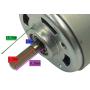 18v DC Motor Drill RS-550 D-Shaft 1/8in / 3.175mm Shaft - Fan Cooled High Torque 20K RPM Power Tool Replacement Upgrade 18 Volt (12v - 24v DC) DIY Electric Projects Robots Remote Controlled Car