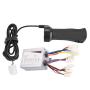 Electric Bike Throttle Grip, 500W Motor Brushed Speed Controller and Throttle Grip for Electric Bike Scooter Tricycle(2#)
