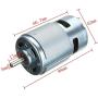 Puly DC 775 Motor 24V 20000RPM 775 Motor Ball Bearing Large Torque High Power Low Noise DC Motor for Electrical Tools 2-Pack（with Bracket）