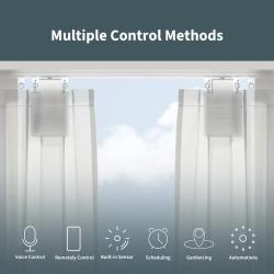 Aqara Smart Curtain Motor E1 Plus Aqara Smart Hub M2 (2.4 GHz Wi-Fi Required), Electric Curtain Driver for Home Automation, Support HomeKit, Alexa, Google Assistant and IFTTT (Track Version)