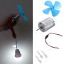 NA. Newesoutorry Power Generator, DIY Kits 6-9V Wind Turbine Micro Motor/Mini Blue Leaf Paddle/Diodes/Cables