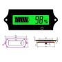 12v 24v 36v 48V Battery Voltage Meter rv with LCD Display Green Backlight,Battery Monitor Capacity Meter Level Indicator Voltage Gauge Meter for 2S-15S Lithium-Iron&Lead-Acid Batteries Auto Car