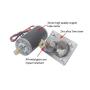 DC Worm Gear Motor 24V 8MM Shaft Electric Gearbox Motor High Torsion Speed Range 10-500RPM(100RPM)