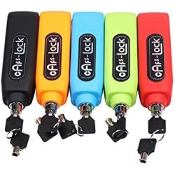 Motorcycle Electric Vehicle Lock Handlebar Lock Anti-Theft Universal (Blue)