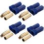 Heyiarbeit 4 Sets EC5 Connector 5mm Gold Bullet Banana Plug Female for RC ESC Lipo Battery Electric Motor DIY