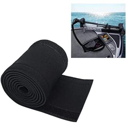 Taruimoo trolling motor wire extension、Cable Management Sleeve, Cuttable Neoprene Troll Sleeve,for Management to Hide and Cover Wire and Extension Cords - Black/White 60in (1-Pack) Taruimoo trolling motor wire extension、Cable Management Sleeve, Cuttable Neoprene Troll Sleeve,for Management to Hide and Cover Wire and Extension Cords - Black/White 60in (1-Pack)