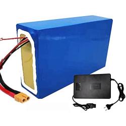 Jieoto 72V E-Bike Lithium-ion Battery Pack 20AH 30AH 40AH Cell Pack Suitable for Electric Motorcycle Outdoor Power Supplies Replace LiFePO4 Battery Tricycles Moped(with Charger)