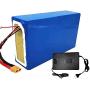Jieoto 72V E-Bike Lithium-ion Battery Pack 20AH 30AH 40AH Cell Pack Suitable for Electric Motorcycle Outdoor Power Supplies Replace LiFePO4 Battery Tricycles Moped(with Charger)