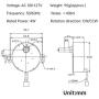 Turntable Synchronous Synchron Motor 50/60Hz AC 100~127V CCW/CW 4W (10-12RPM) Turntable Synchronous Synchron Motor 50/60Hz AC 100~127V CCW/CW 4W (10-12RPM)