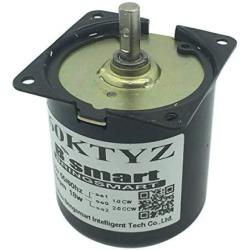 Bringsmart 60ktyz 5rpm Ac Motor Low Noise Gearbox Electric Motor Barbecue High Torque Low Speed 110V Synchronous AC Reduction Motor (110V 5rpm)