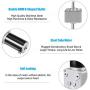 Greartisan DC 12V 250RPM 2Kg.cm 8mm Double Shafts Self-Locking Reversible Worm Gear Motor with Cable, High Torque Speed Reduction Motor, Turbine Electric Gearbox Motor