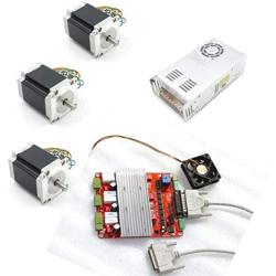 3 Axis Stepper Motor Nema 23 270oz-in 76mm 3.0A+TB6560 Driver Board CNC Controller Kit for CNC Router Milling Machine/3D Printer/DIY Wood Engraving Machine