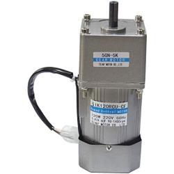 Bemonoc High Torque AC Motor 110V 50/60HZ 54 RPM 120Watts Variable Speed Gear Reducer Motor & AC Speed Controller Kits