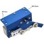 BEMONOC DIY Design DC 24V Linear Actuator Reciprocating Motor Stroke 30 Degrees High Speed 250 RPM DC Worm Geared Motor Adjustable