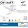 Minka-Aire F518L-WH, Concept II LED White Flush Mount 44