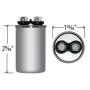 Motor Run Capacitor Round 30 uf MFD 370 Volt VAC 12717 (Original Version)