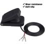 ATV Foot Pedal Electric Motorcycle Foot Brake Pedal Black Plastic ATV Foot Accelerator Throttle Speed Control Brake Pedal for Go Kart Electric Bikes Scooters ATV