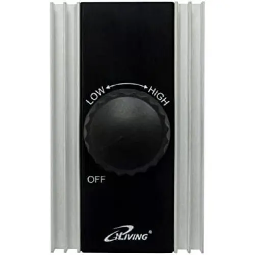 iLIVING ILG8SFSC Solid State Variable Adjustable Precision Fan Speed Controller 120V 8A , Black