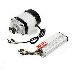Gdrasuya10 48V Dc 750W Electric ATV Go Kart Brushless DIY Gear Reduction Motor 2800Rpm Rated Speed High Efficiency with Controller for DIY Tricycle, E-Bikes, Electric Scooters USA Stock