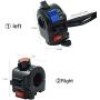 SHENTIANWEI 22mm 7/8 motorcycle switch motorcycle speaker button turning signal light start switch hand put electric controller (Color : Silver)