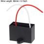 uxcell Ceiling Fan Capacitor CBB61 8uF 450V AC 2 Wires Metallized Polypropylene Film Capacitor 51x35x25mm for Electric Fan Pump Motor Generator 2Pcs