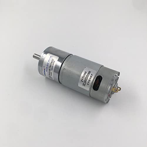 MotoRong ZGA37RH Metal High Speed DC Gear Motor (24V, 60rpm)
