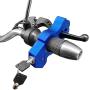 Modengzhe Mototcycle Handlebar Anti-Theft Lock Aluminum Safety Grip Brake Additional Lock for Motorbikes Scooters ATVs Dirt Bikes (Blue)