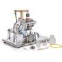 Sunnytech Hot Air Stirling Engine Motor Model Educational Toy Electricity Generator Colorful LED SC02M-SC001