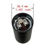 BOJACK 189-227 uf/MFD 250 VAC ±20% 50/60 Hz CD60 Round Motor Well Pump Start Capacitor
